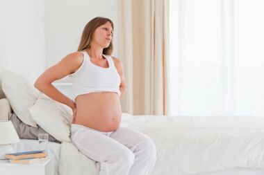 Back pain in pregnant girls