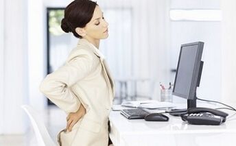 The most likely cause of back pain